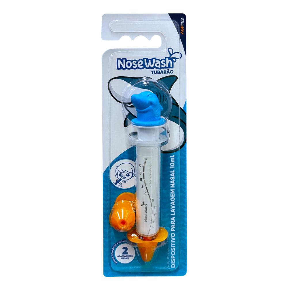 Dispositivo de Lavagem Nasal Nosewash Tubarão 10ml + 2 Adaptadores — NoseWash | Drogaria Taveira