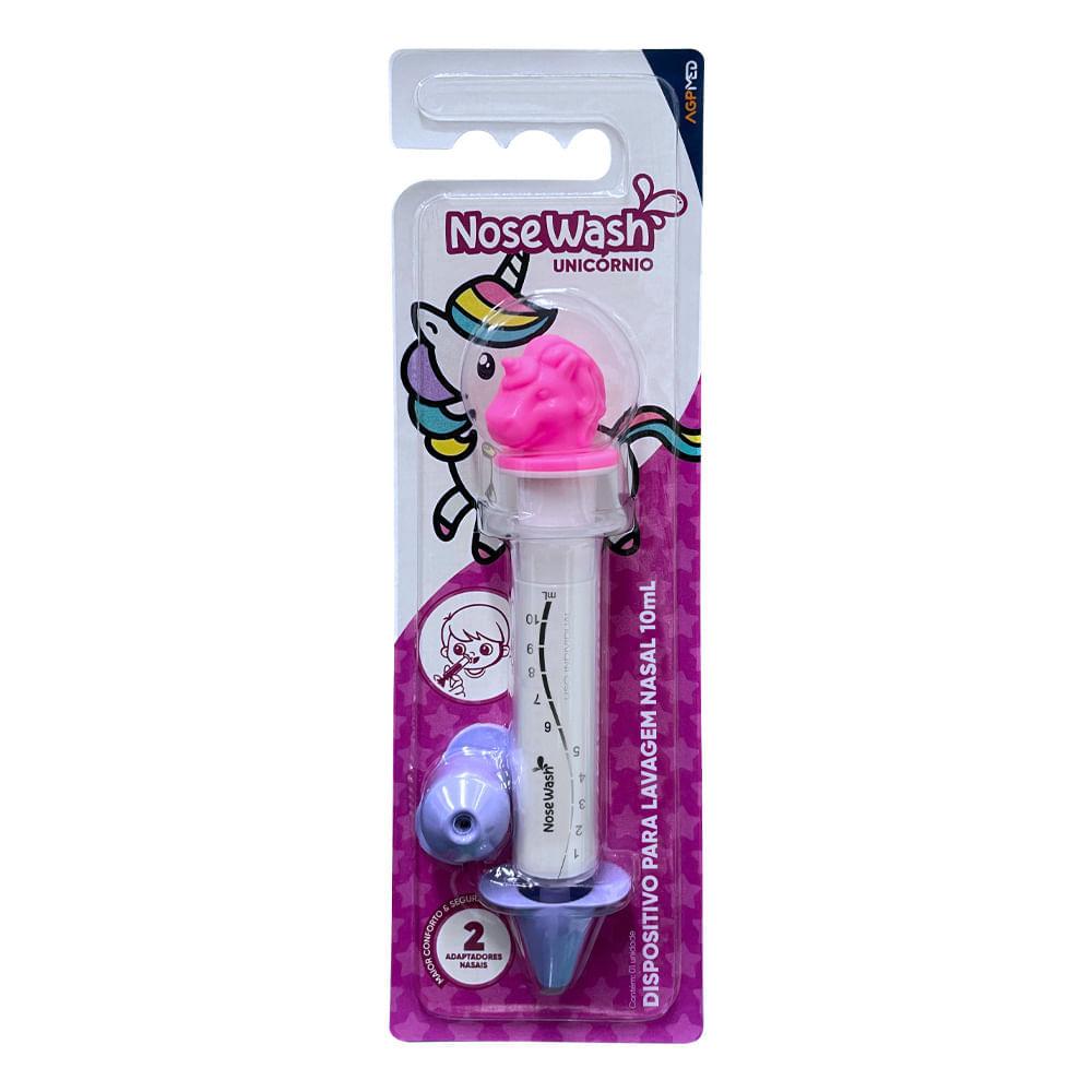 Dispositivo de Lavagem Nasal Nosewash Unicórnio 10ml + 2 Adaptadores — NoseWash | Drogaria Taveira