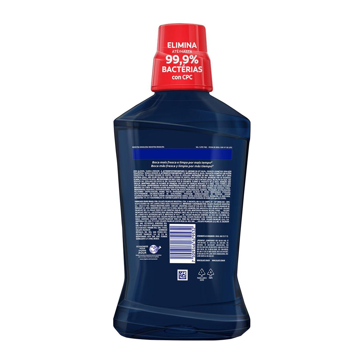 Enxaguante Bucal Colgate Plax Odor Control Zero Álcool 500ml — imagem 2 | Drogaria Taveira