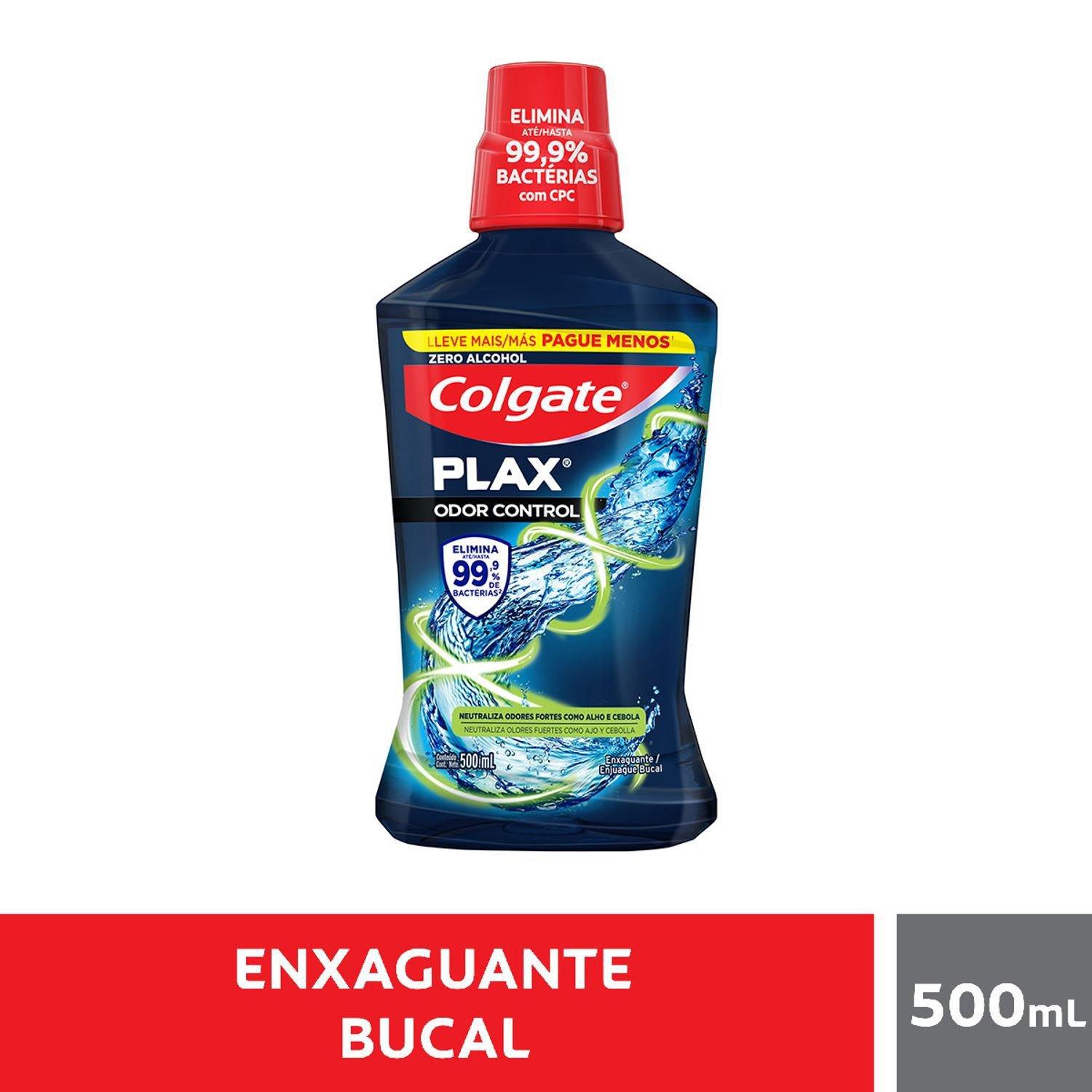 Enxaguante Bucal Colgate Plax Odor Control Zero Álcool 500ml — imagem 3 | Drogaria Taveira