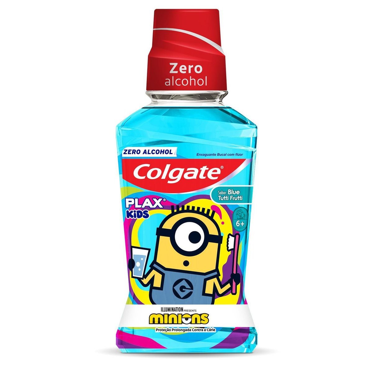 Enxaguante Bucal Infantil Colgate Plax Kids Minions Com Flúor Zero Álcool +6 anos Sabor Tutti Frutti 250ml — Colgate | Drogaria Taveira