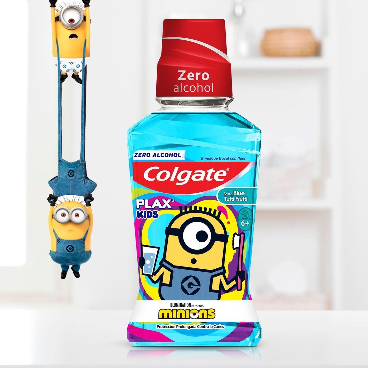 Enxaguante Bucal Infantil Colgate Plax Kids Minions Com Flúor Zero Álcool +6 anos Sabor Tutti Frutti 250ml — imagem 3 | Drogaria Taveira