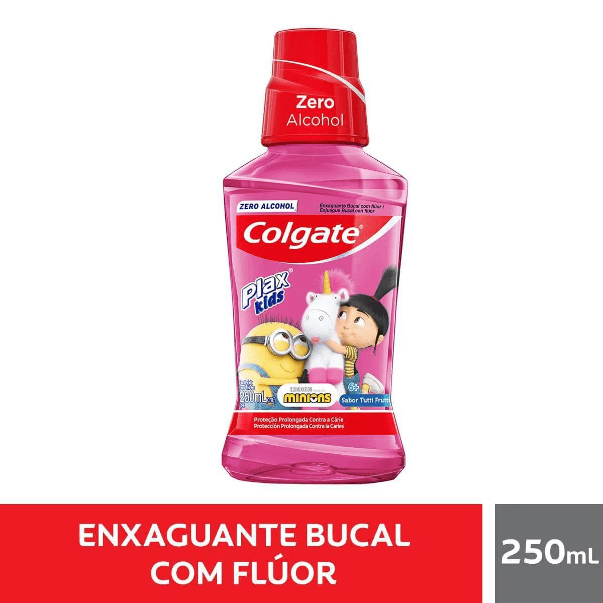 Enxaguante Bucal Infantil Colgate Plax Kids Zero Álcool +6 anos Sabor Tutti Frutti 250ml — Colgate | Drogaria Taveira