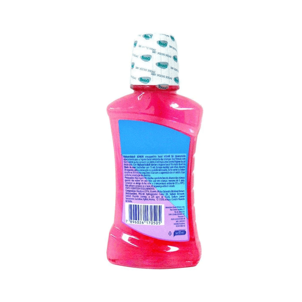 Enxaguante Bucal Infantil Malvatrikids Júnior Flúor Xilitol Zero Álcool Sabor Tutti Frutti 250ml — imagem 2 | Drogaria Taveira