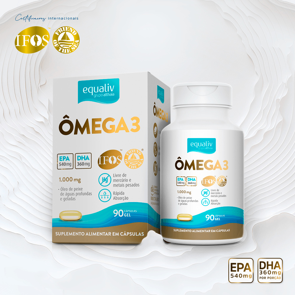 Equaliv Ômega 3 1000mg 90 Cápsulas Moles — imagem 3 | Drogaria Taveira