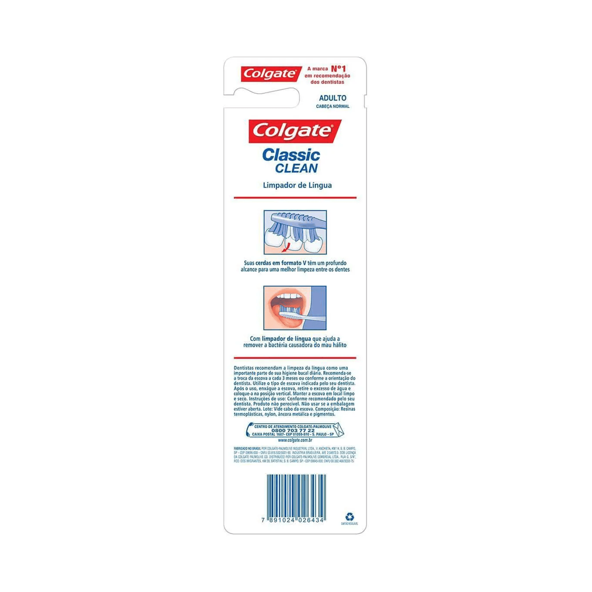 Escova Dental Colgate Classic Clean Cerdas Macia Cores Sortidas 3 Unidades — imagem 3 | Drogaria Taveira