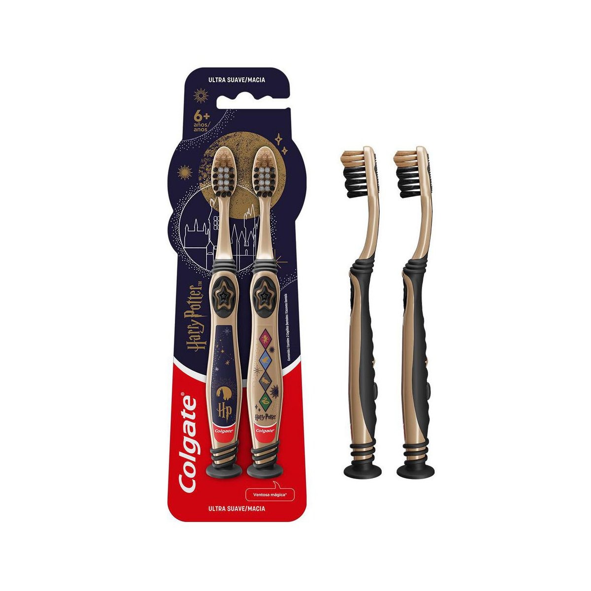 Escova Dental Infantil Colgate Ultramacia Harry Potter 6 Anos 2 Unidades — Colgate | Drogaria Taveira
