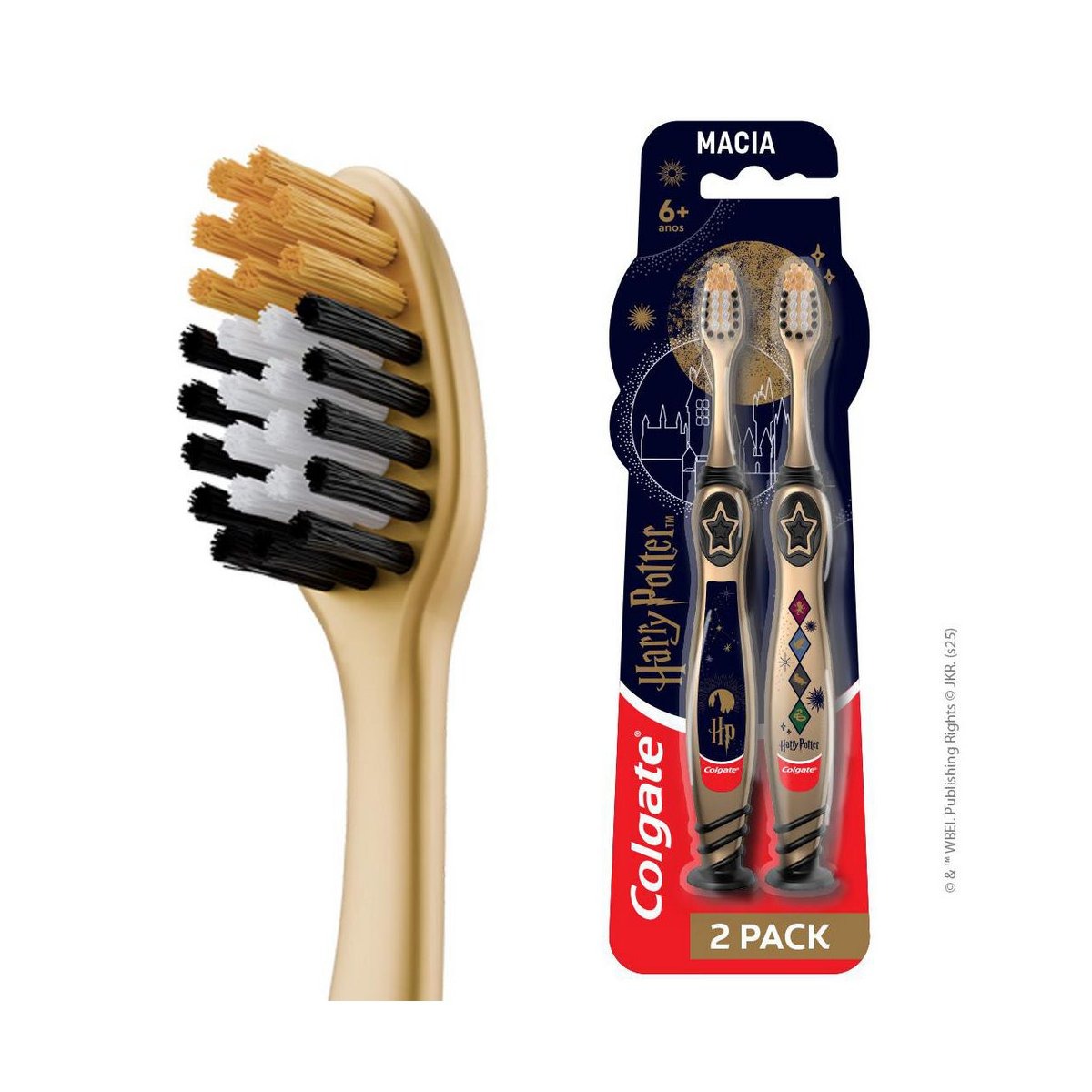 Escova Dental Infantil Colgate Ultramacia Harry Potter 6 Anos 2 Unidades — imagem 2 | Drogaria Taveira