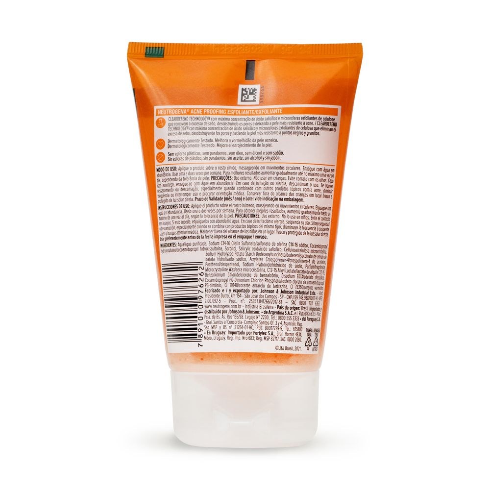 Esfoliante Facial Neutrogena Acne Proofing com Ácido Salicílico 100g — imagem 3 | Drogaria Taveira