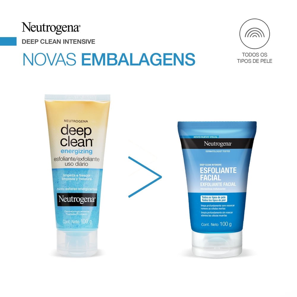 Esfoliante Facial Neutrogena Deep Clean Energizing 100g — imagem 4 | Drogaria Taveira