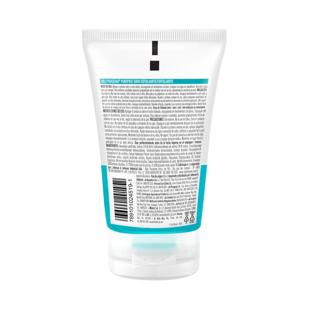 Esfoliante Facial Neutrogena Purified Skin Antioleosidade 100g — imagem 3 | Drogaria Taveira