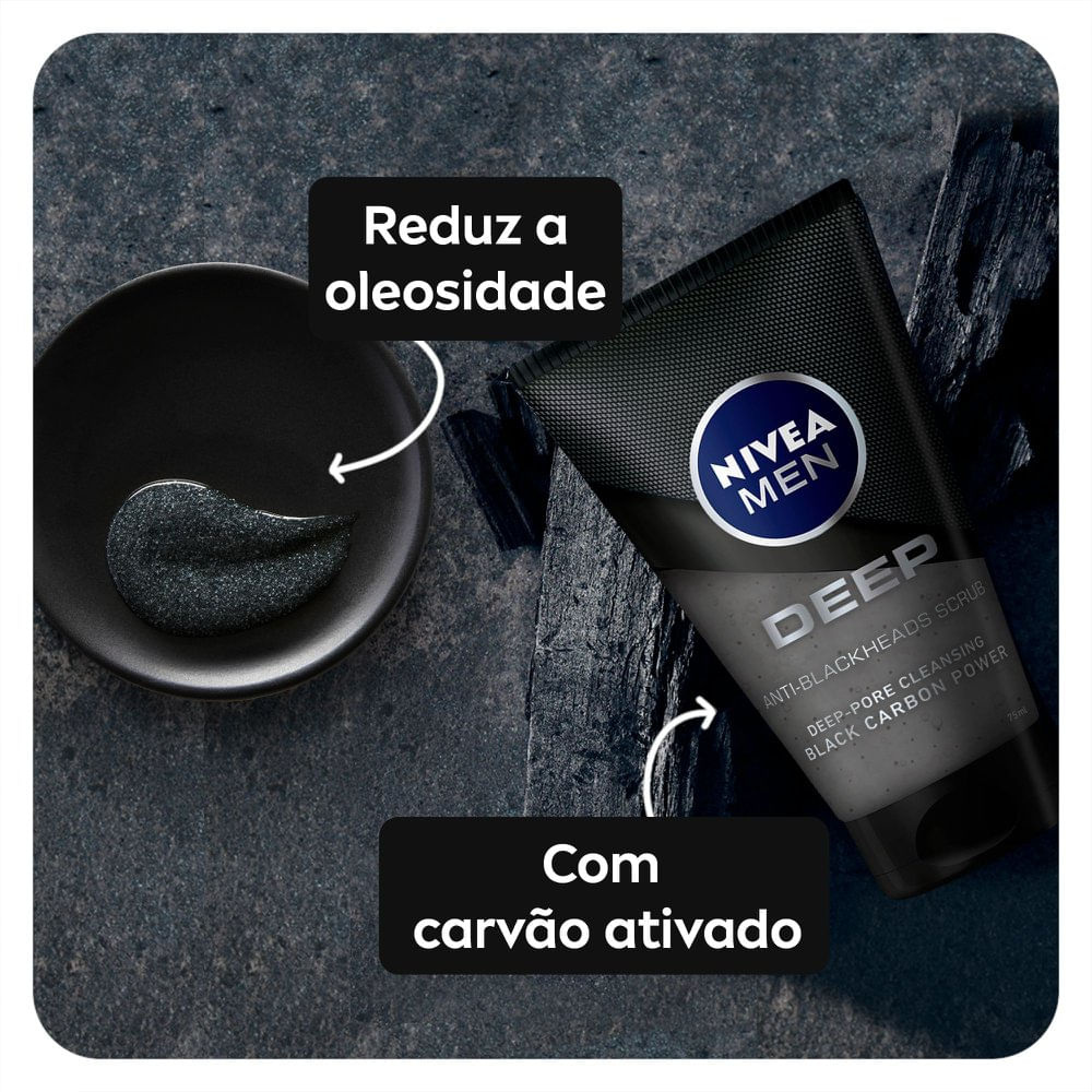 Esfoliante facial Nivea Deep 75ml — imagem 3 | Drogaria Taveira