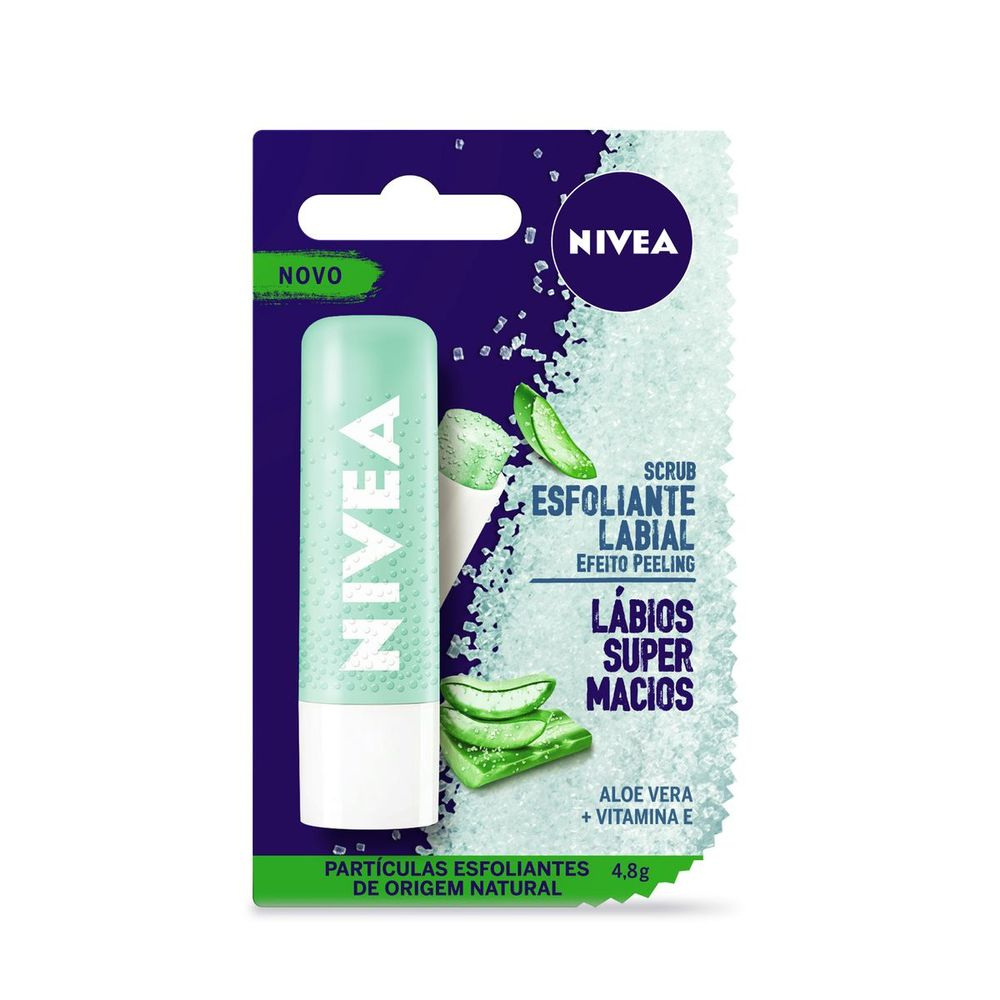 Esfoliante Labial Nivea Scrub Aloe Vera + Vitamina E 4,8g — imagem 2 | Drogaria Taveira