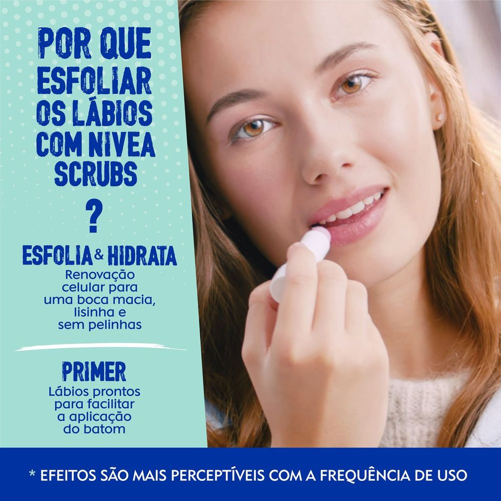 Esfoliante Labial Nivea Scrub Aloe Vera + Vitamina E 4,8g — imagem 3 | Drogaria Taveira