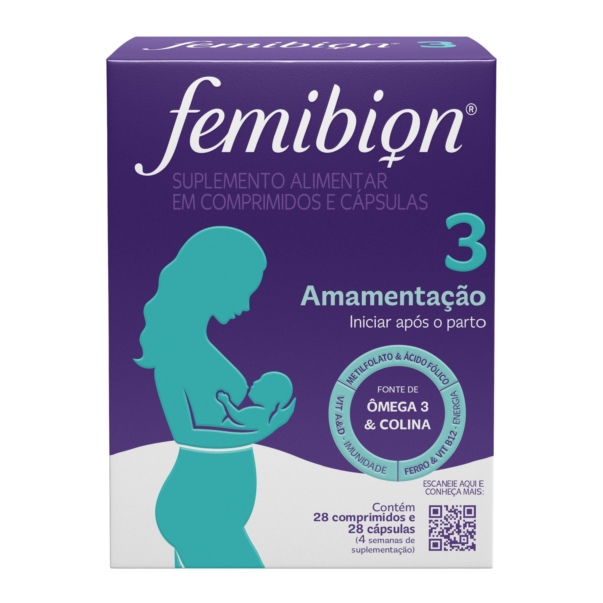 Femibion 3 Amamentação 28 Comprimidos Revestidos + 28 Cápsulas Moles — imagem 2 | Drogaria Taveira