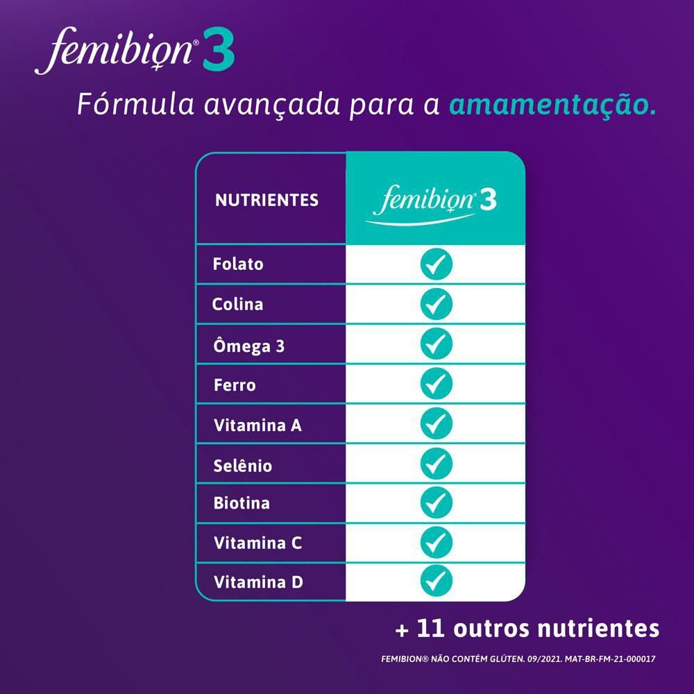 Femibion 3 Amamentação 28 Comprimidos Revestidos + 28 Cápsulas Moles — imagem 4 | Drogaria Taveira