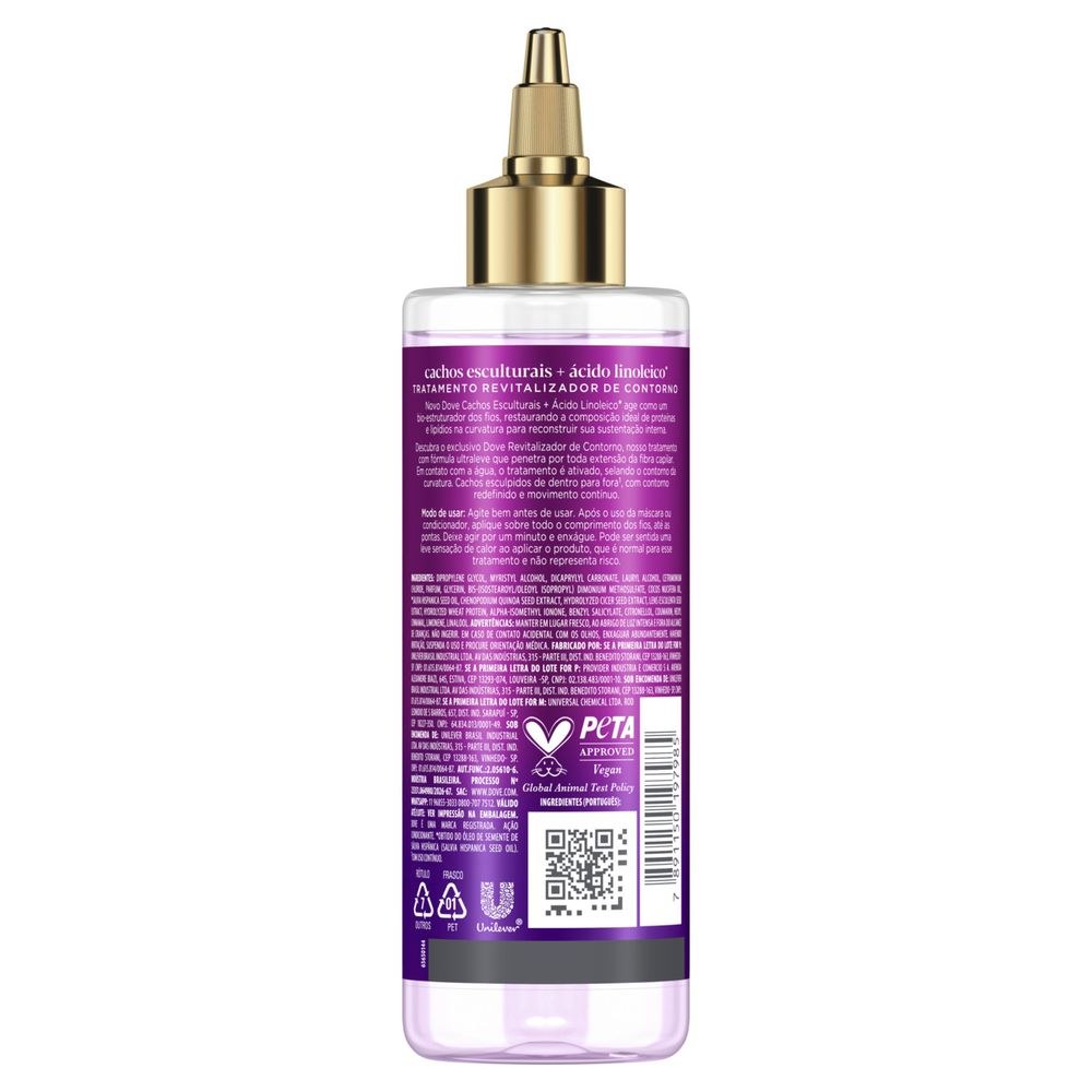 Finalizador Dove Tratamento Revitalizador De Contorno Cachos Esculturais + Ácido Linoleico 200ml — imagem 3 | Drogaria Taveira