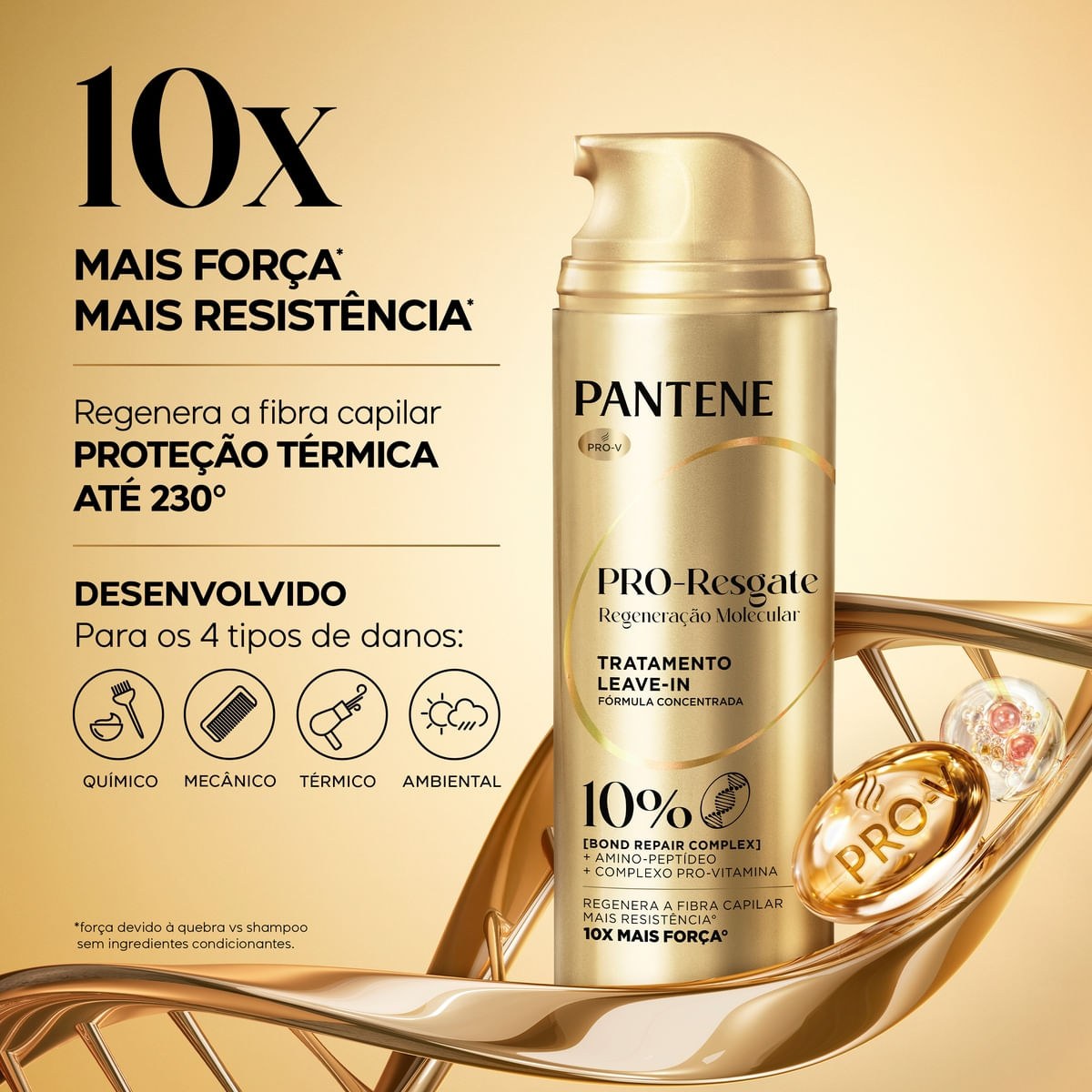 Finalizador Leave-In Pantene Regeneração Molecular Bond Repair 150ml — imagem 2 | Drogaria Taveira