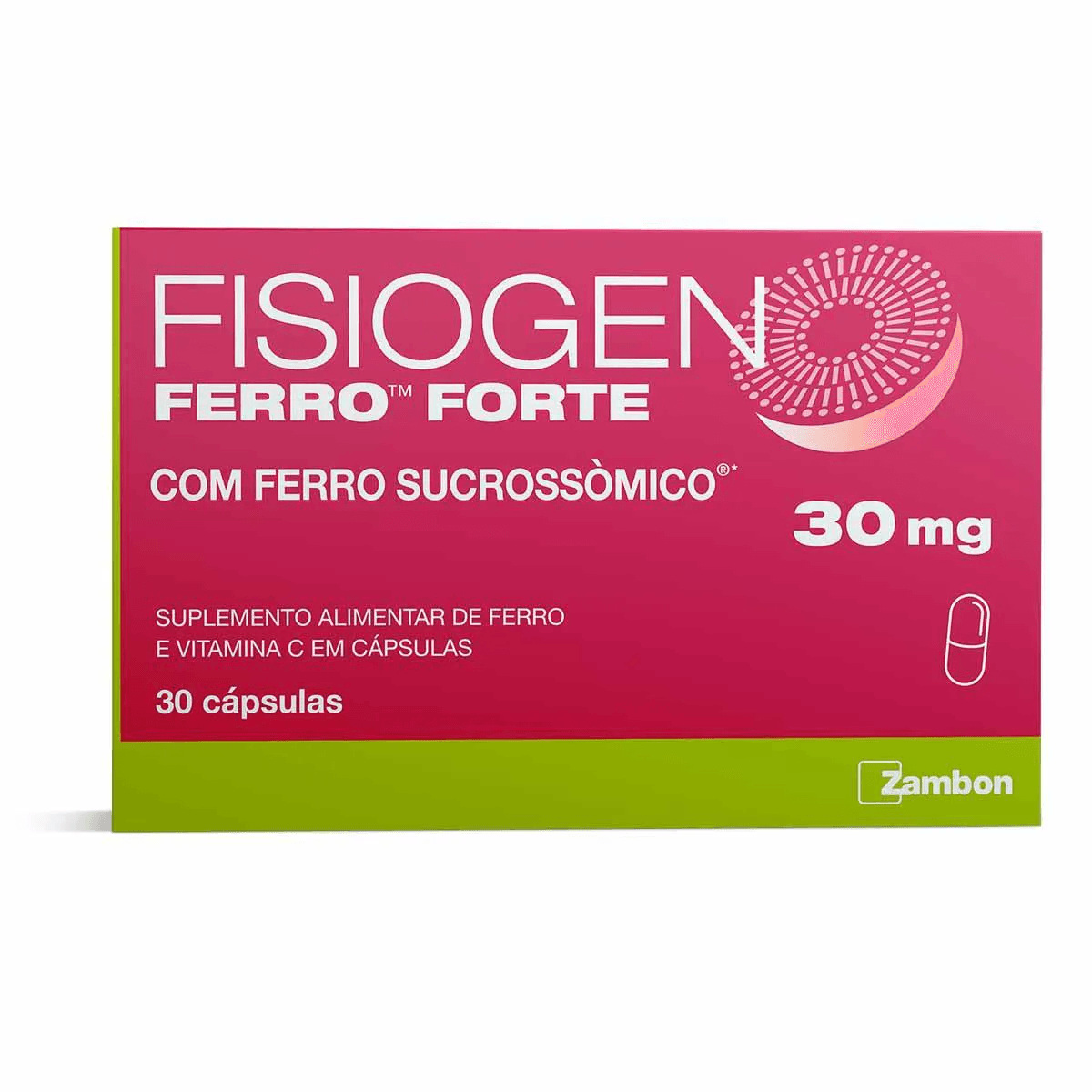 Fisiogen Ferro Forte 30mg 30 Cápsulas — Fisiogen | Drogaria Taveira