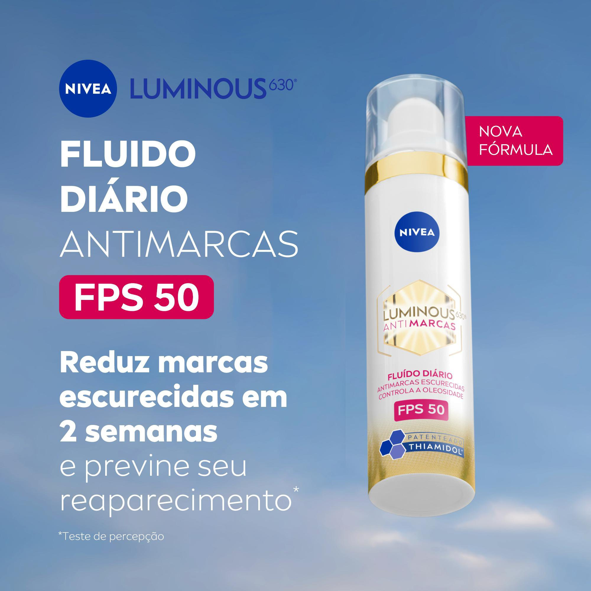 Fluido Facial Nivea Cellular Luminous 630 Antimanchas FPS 50 40ml — imagem 2 | Drogaria Taveira