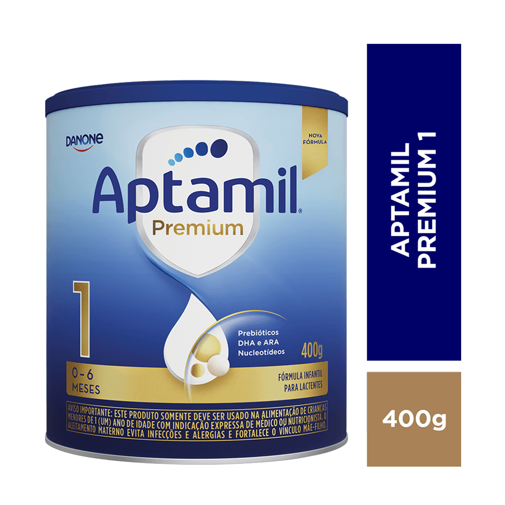 Fórmula Infantil Aptamil Premium 1 De 0 a 6 Meses 400g — imagem 2 | Drogaria Taveira