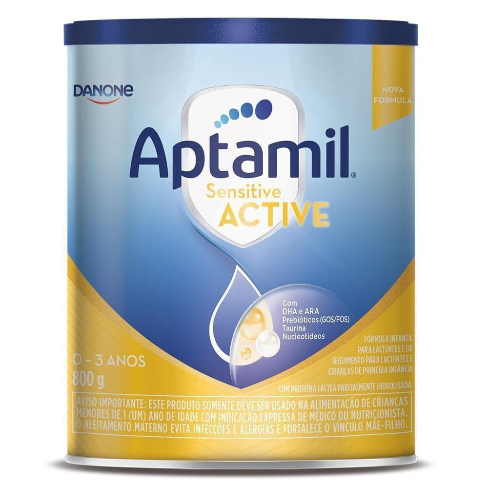 Fórmula Infantil Aptamil Sensitive Active De 0 A 36 meses 800g — imagem 2 | Drogaria Taveira