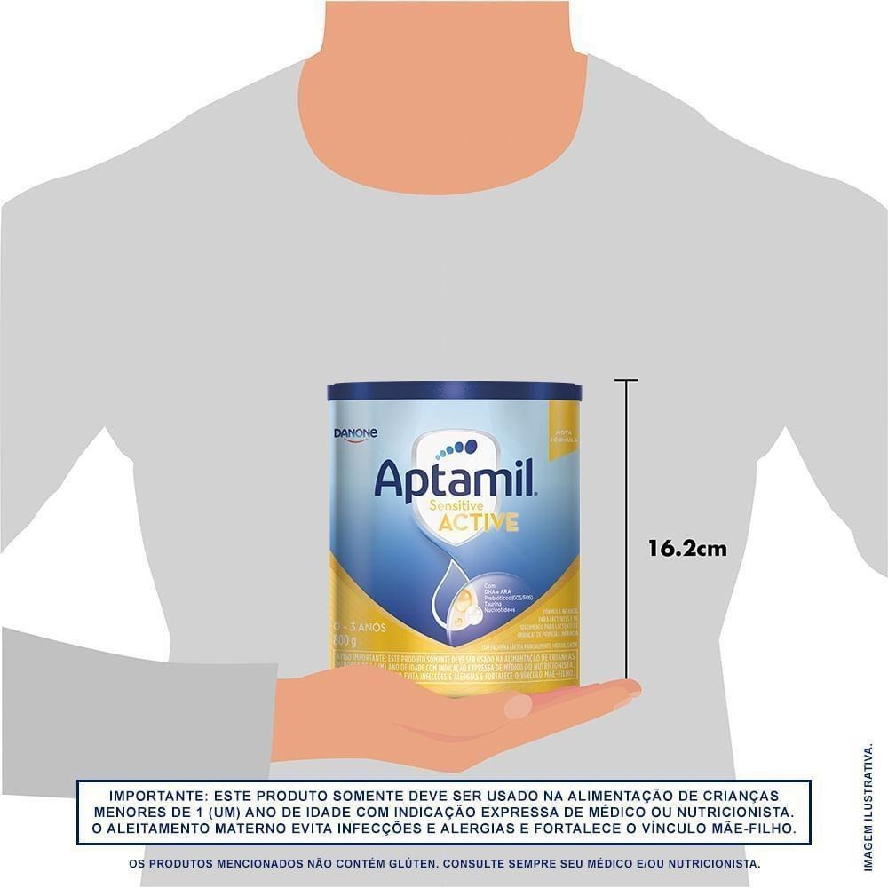 Fórmula Infantil Aptamil Sensitive Active De 0 A 36 meses 800g — imagem 4 | Drogaria Taveira
