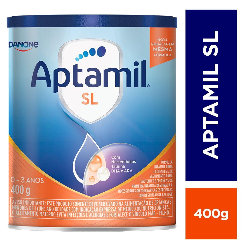 Fórmula Infantil Aptamil SL Sem Lactose de 0 a 3 anos 400g — imagem 2 | Drogaria Taveira