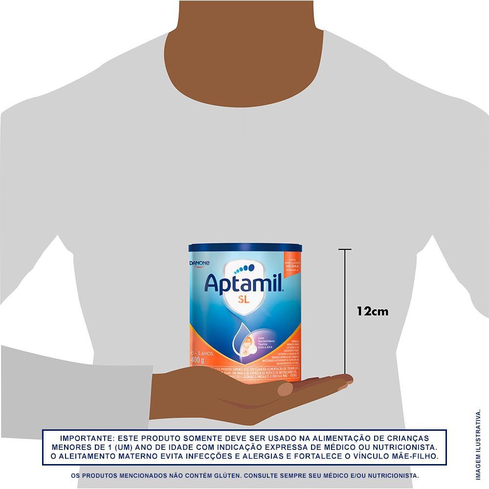 Fórmula Infantil Aptamil SL Sem Lactose de 0 a 3 anos 400g — imagem 3 | Drogaria Taveira