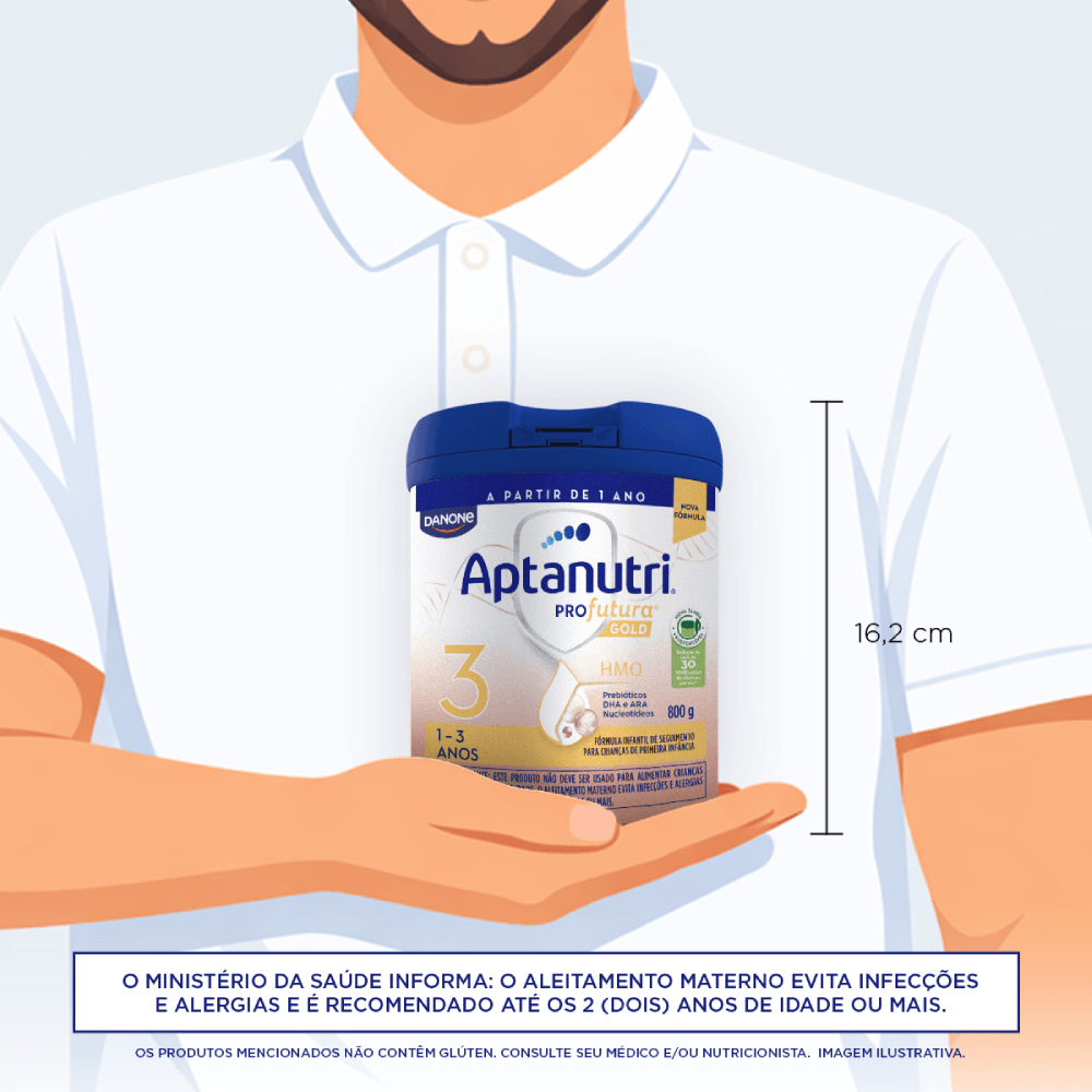 Fórmula Infantil Aptanutri Profutura Gold 3 1 A 3 Anos 800g — imagem 4 | Drogaria Taveira