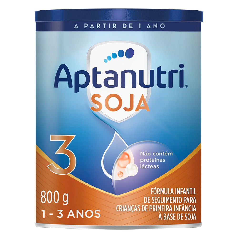 Fórmula Infantil Aptanutri Soja 3 Sem Lactose de 1 a 3 anos 800g — Aptanutri | Drogaria Taveira