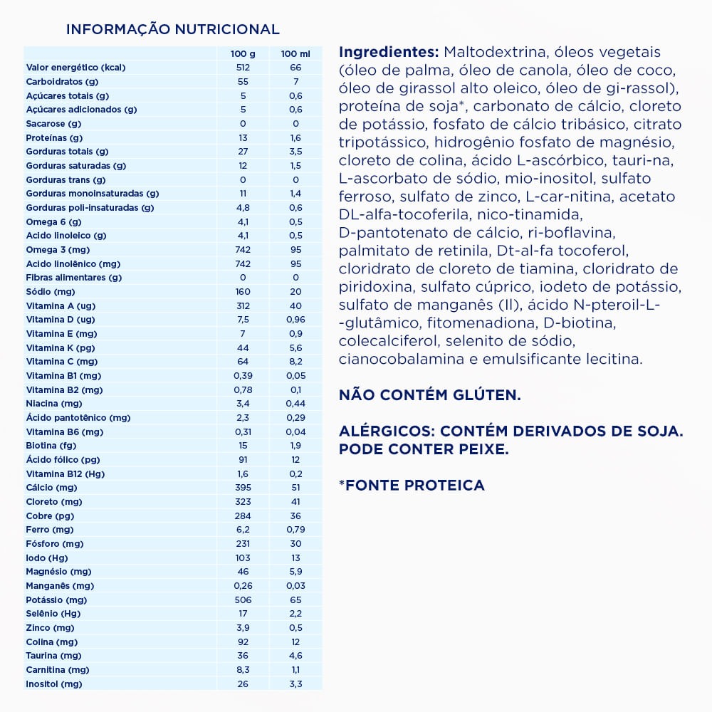 Fórmula Infantil Aptanutri Soja 3 Sem Lactose de 1 a 3 anos 800g — imagem 3 | Drogaria Taveira