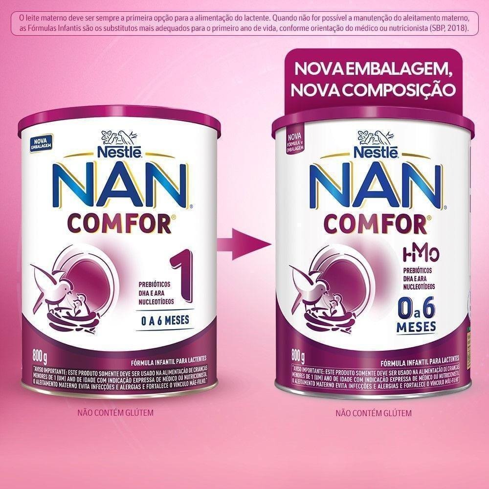 Fórmula Infantil NAN Comfor HMO 0 a 6 meses 800g — imagem 2 | Drogaria Taveira