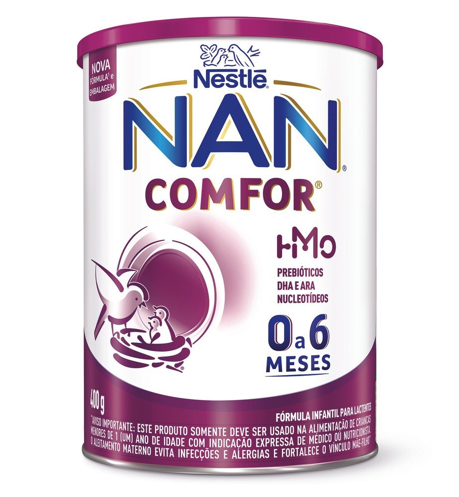 Fórmula Infantil  NAN Comfor HMO de 0 a 6 meses 400g — Nan | Drogaria Taveira