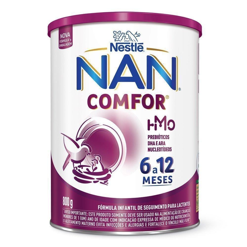 Fórmula Infantil NAN Comfor HMO de 6 a 12 meses 800g — Nan | Drogaria Taveira