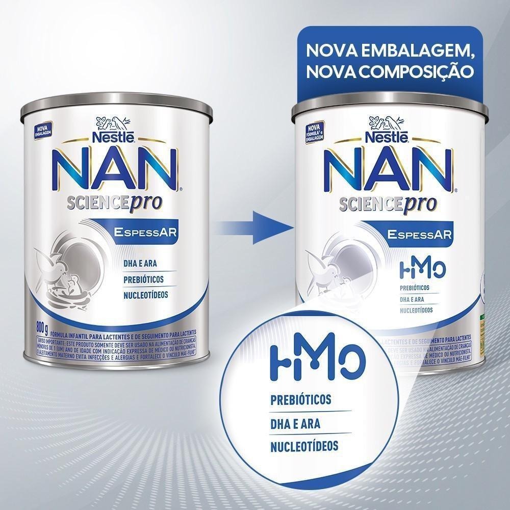 Fórmula Infantil NAN SCIENCE PRO EspessAR HMO 800g — imagem 3 | Drogaria Taveira