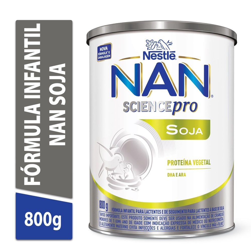 Fórmula Infantil NAN SciencePro Soja Sem Lactose 800g — imagem 4 | Drogaria Taveira
