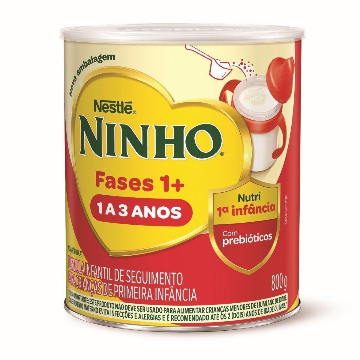Fórmula Infantil Ninho Primeira Infância 1 a 3 Anos Nutri Fases 1+ 800g — Ninho | Drogaria Taveira