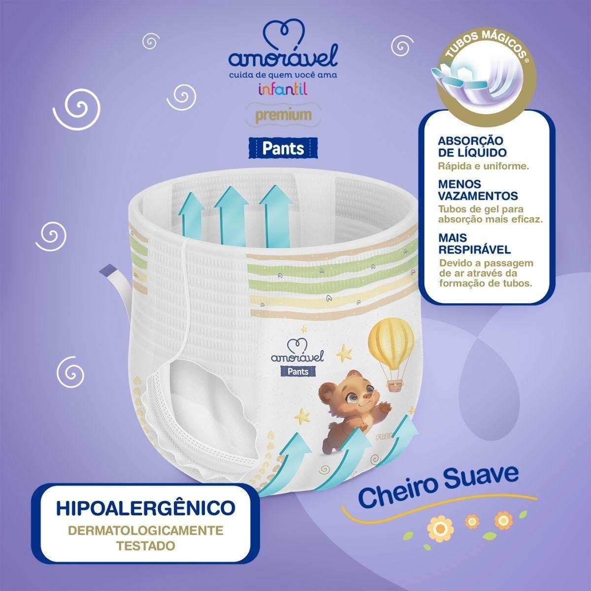 Fralda Amorável Pants G 60 Unidades — imagem 2 | Drogaria Taveira