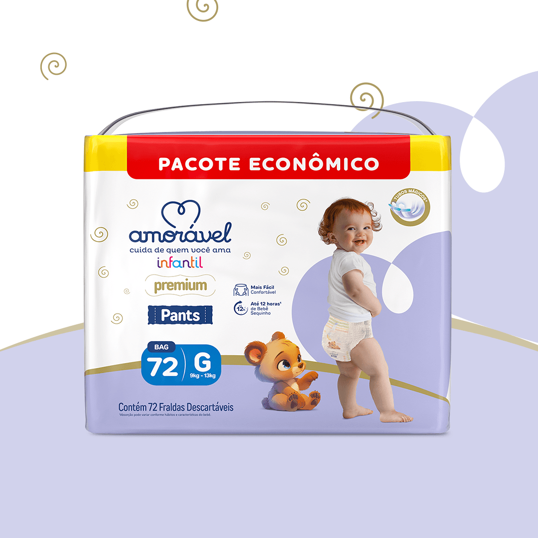 Fralda Amorável Pants Ultrabag G 72 Unidades — imagem 2 | Drogaria Taveira