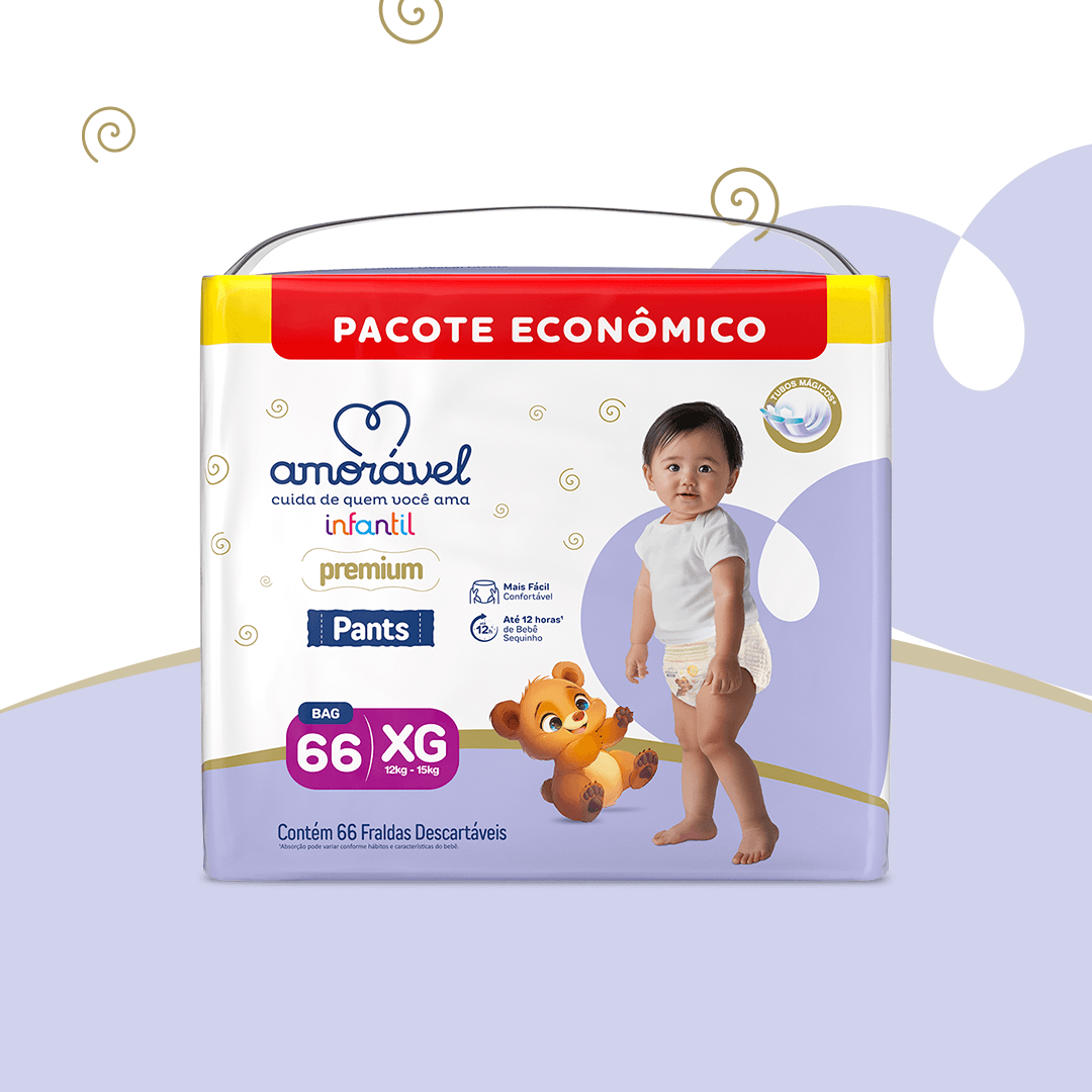Fralda Amorável Pants Ultrabag Xg 66 Unidades — imagem 2 | Drogaria Taveira