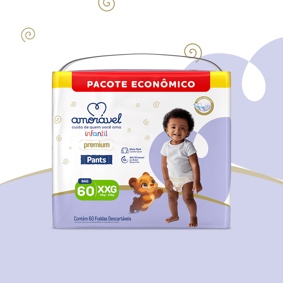 Fralda Amorável Pants Ultrabag Xxg 60 Unidades — imagem 2 | Drogaria Taveira