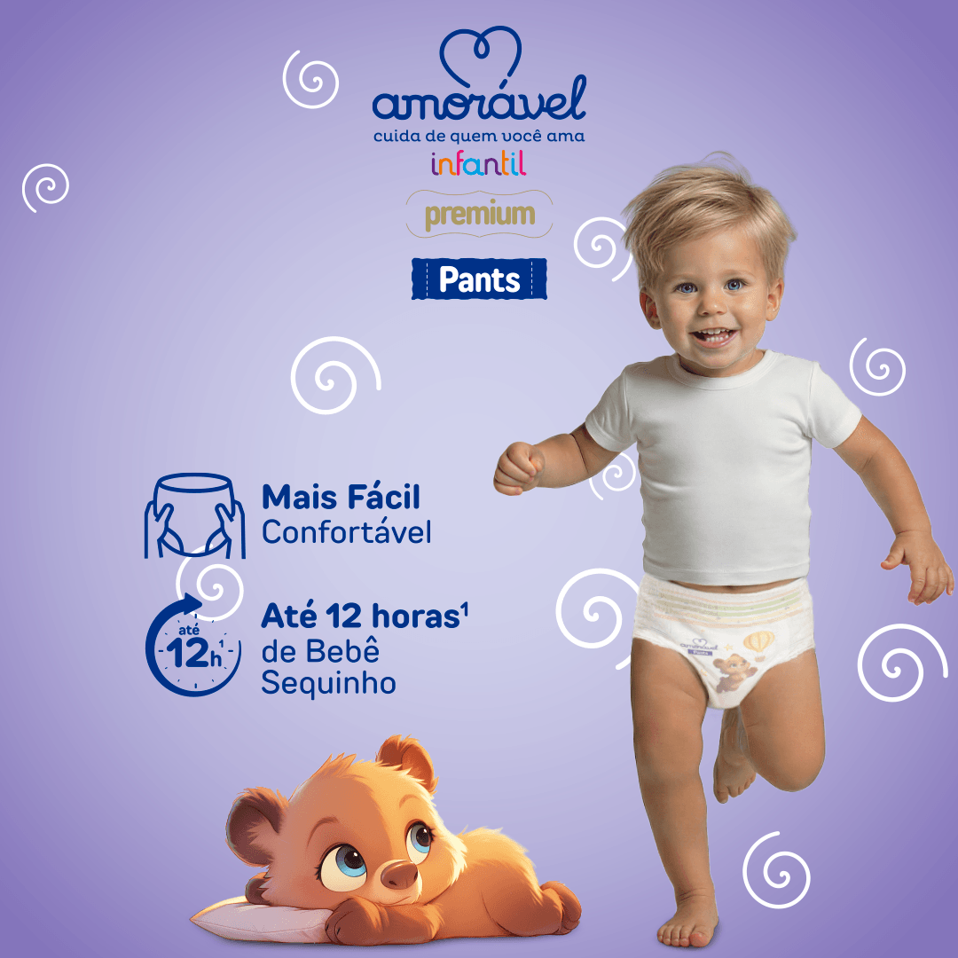 Fralda Amorável Pants Ultrapack M 84 Unidades — imagem 4 | Drogaria Taveira