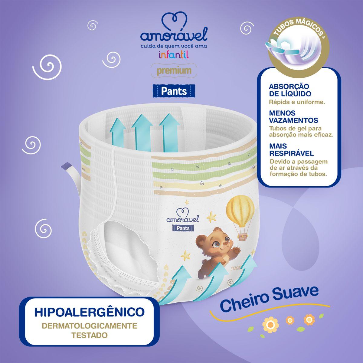 Fralda Amoravel Pants XXG 44 Unidades — imagem 2 | Drogaria Taveira