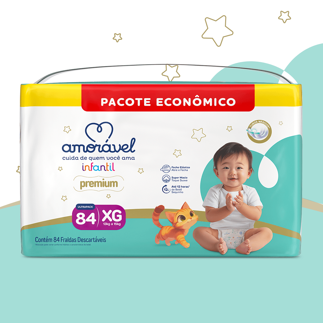 Fralda Amorável Premium Ultrapack Xg 84 Unidades — imagem 2 | Drogaria Taveira