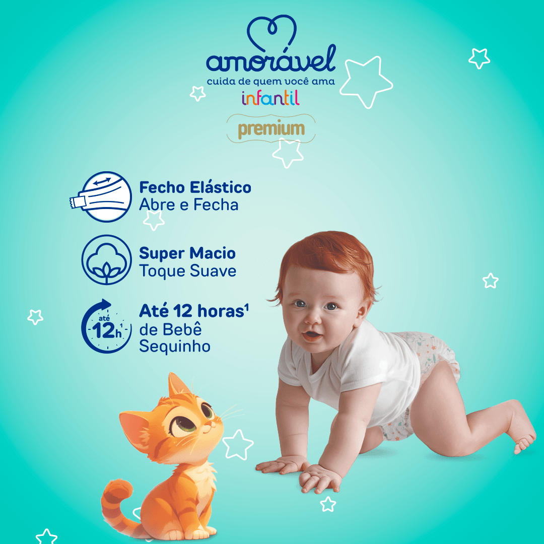 Fralda Amorável Premium Ultrapack Xg 84 Unidades — imagem 4 | Drogaria Taveira