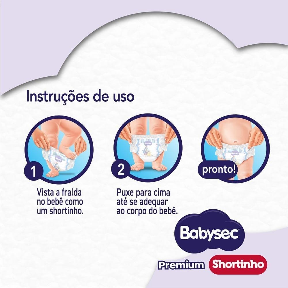 Fralda Babysec Premium Shortinho Galinha Pintadinha XG 42 Unidades — imagem 2 | Drogaria Taveira