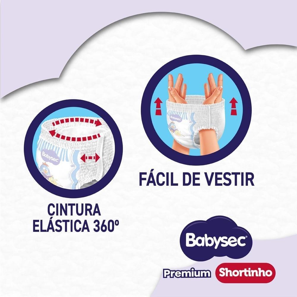 Fralda Babysec Premium Shortinho Galinha Pintadinha XG 42 Unidades — imagem 4 | Drogaria Taveira