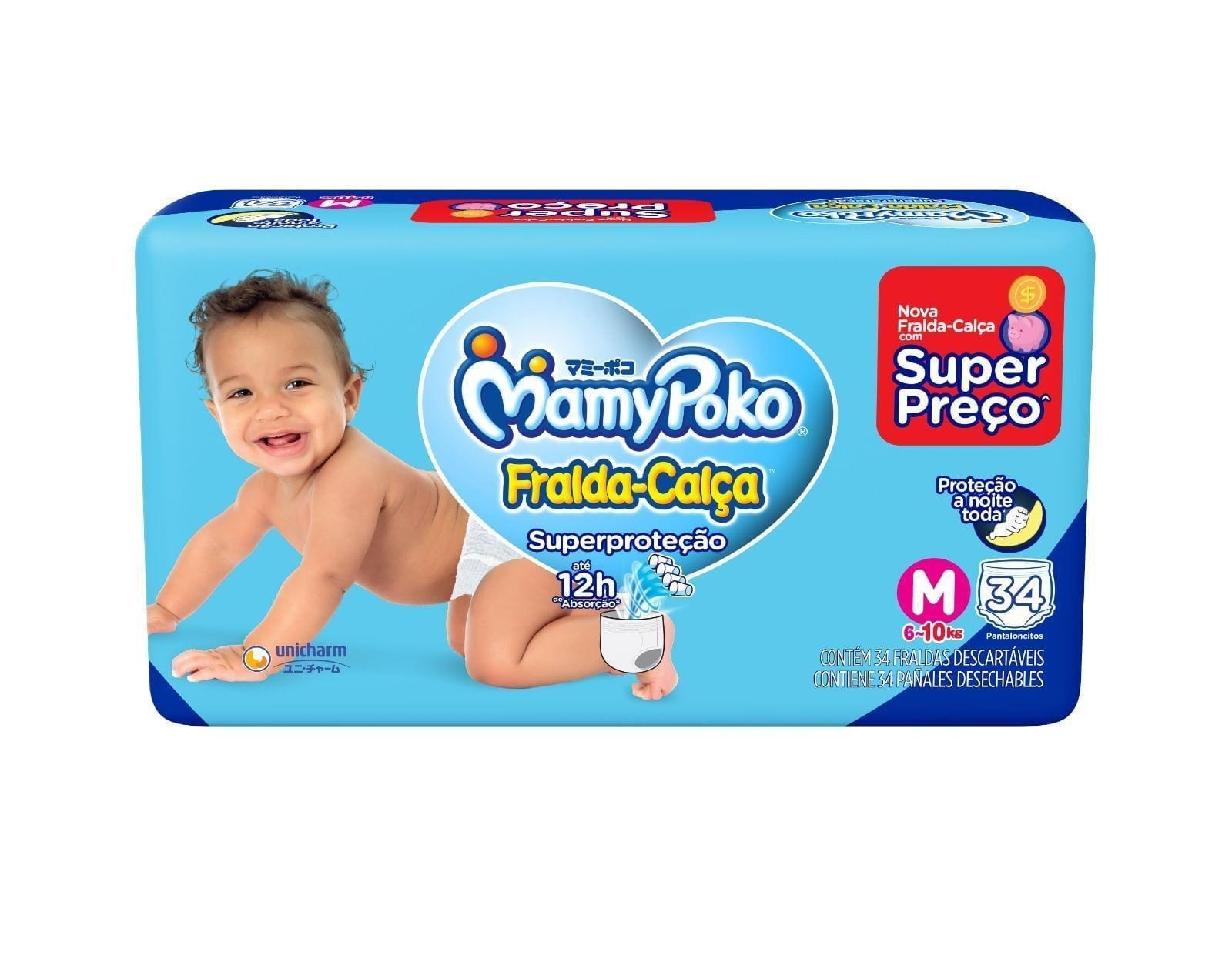 Fralda-Calça MamyPoko Superproteção M 34 Unidades — Mamypoko | Drogaria Taveira