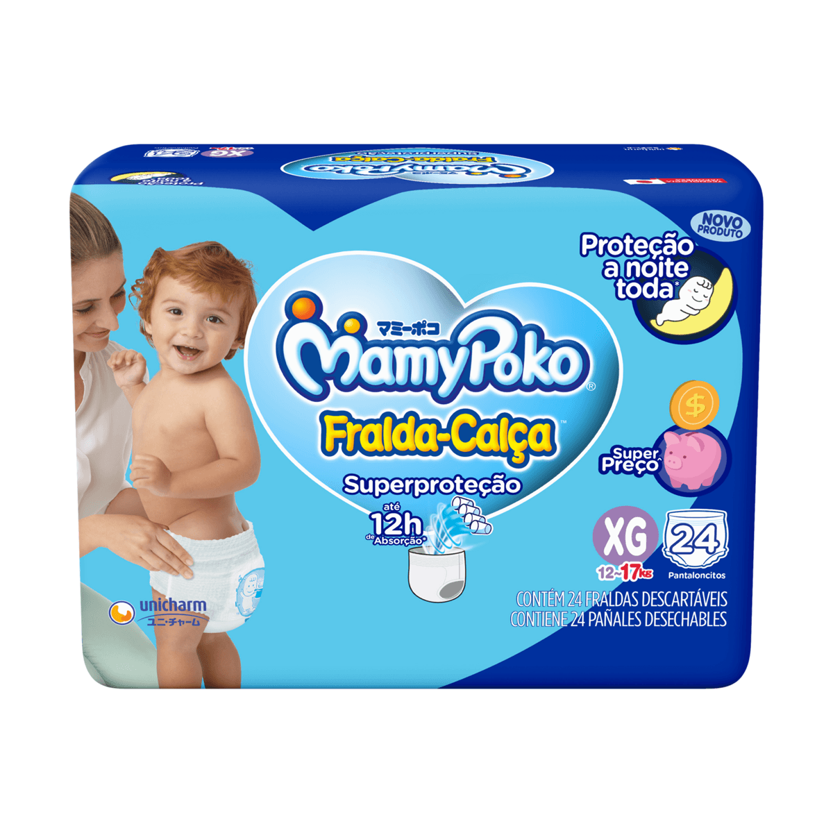 Fralda-Calça MamyPoko Superproteção XG 24 Unidades — Mamypoko | Drogaria Taveira